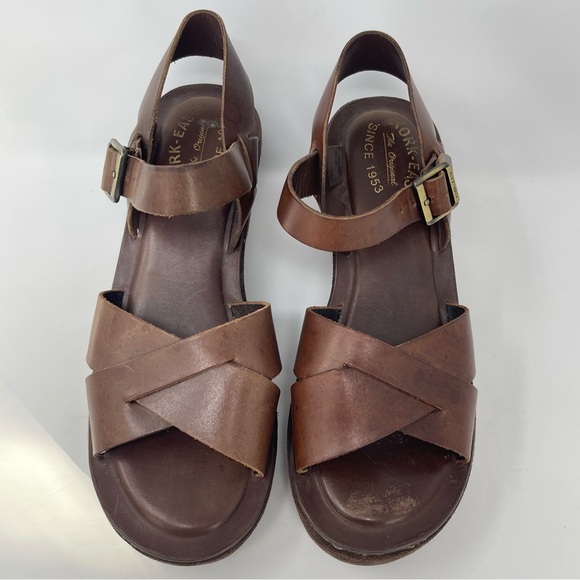 Kork-Ease Ava Suede & Leather Platform Sandal‎ Chocolate Brown, Women's Size 9 - Picture 5 of 10